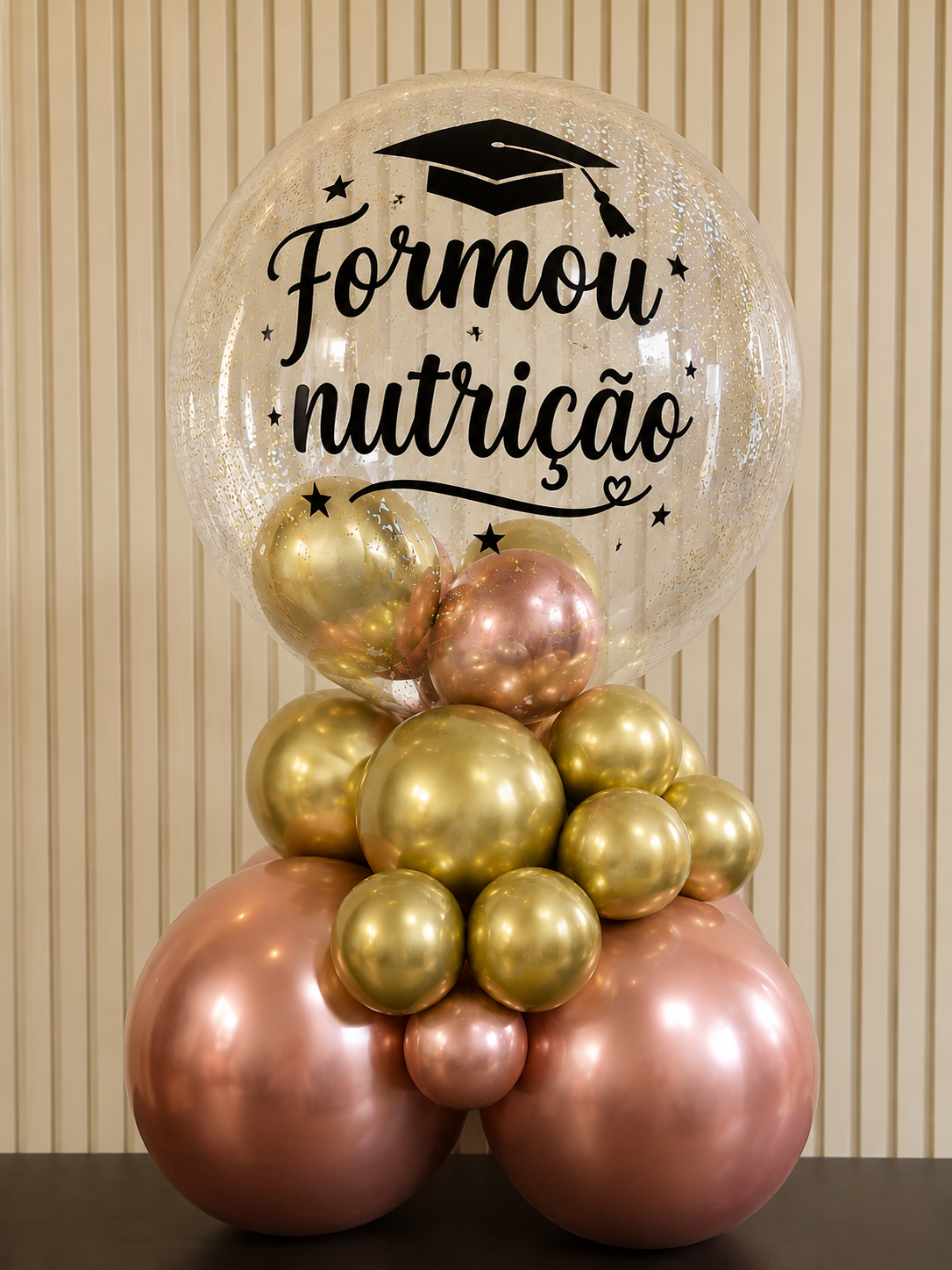 Arranjo de formatura da Studio Bal&otilde;es