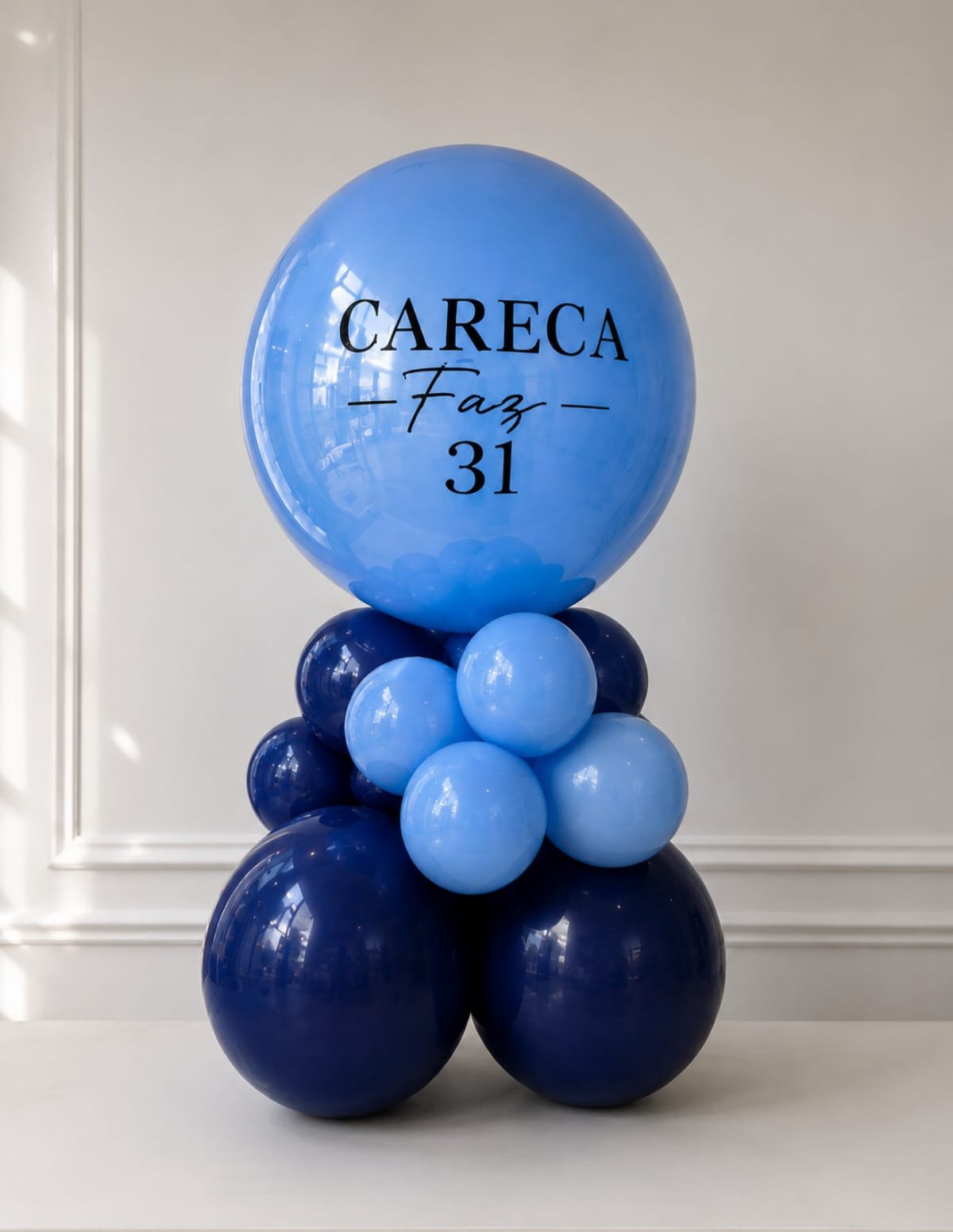 Bubble azul personalizada Careca Faz 31