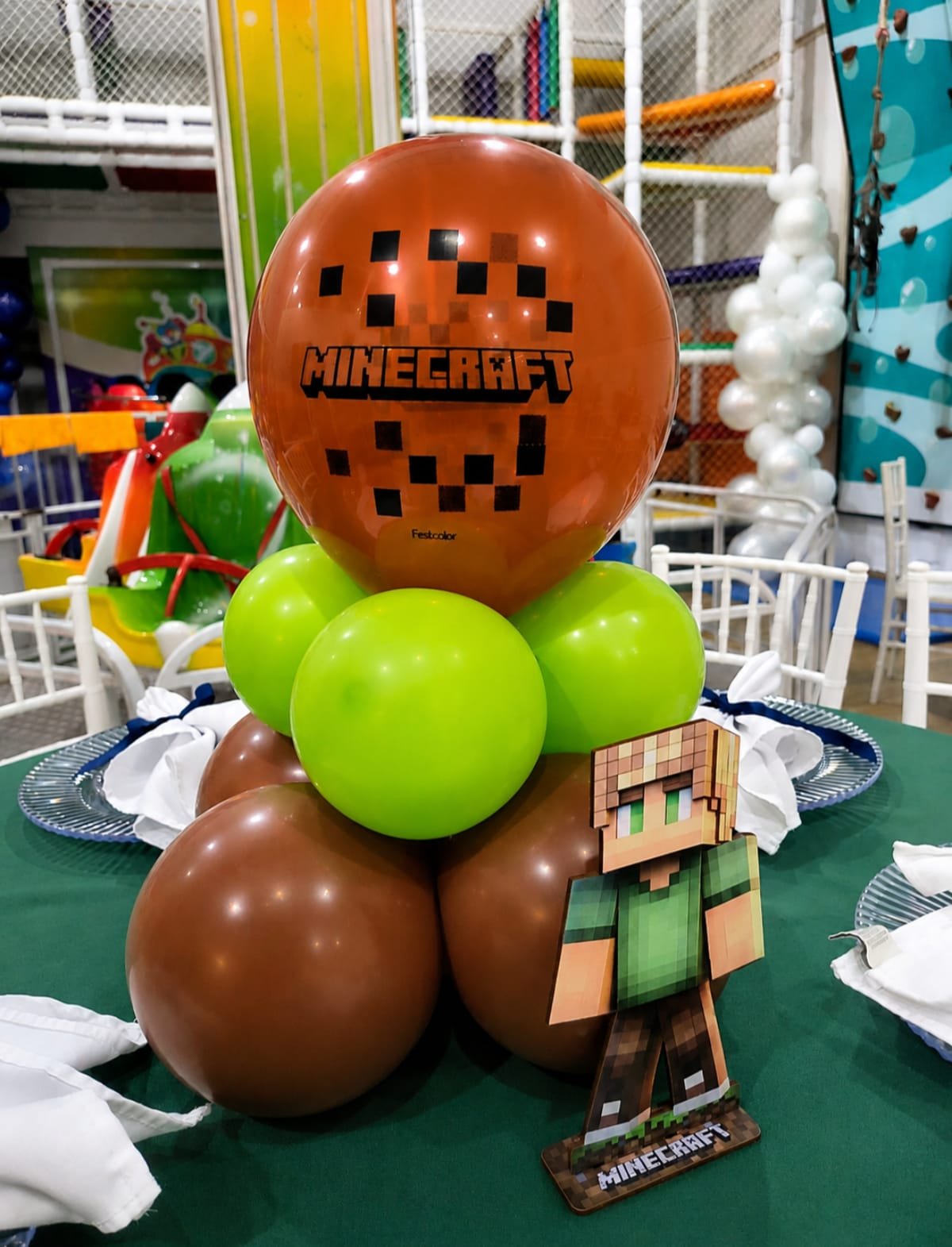 Arranjo tematico Minecraft cookie